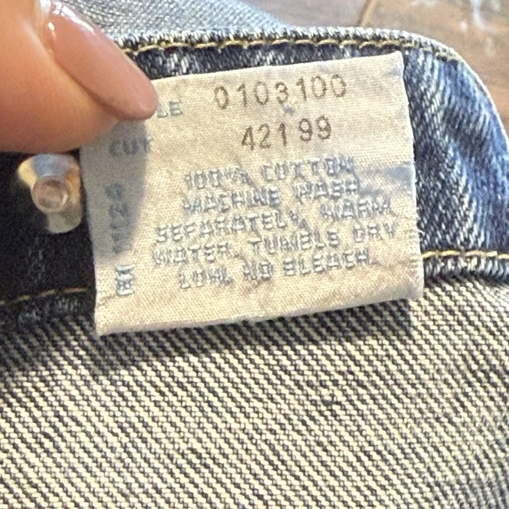 Vintage GUESS Denim Jean Jumper Dress Size 3T USA Made Classic 90s Blue